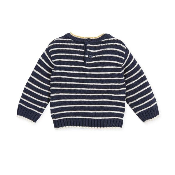 Tutto Piccolo Kutup Ayı Aplikeli Çizgili Kazak