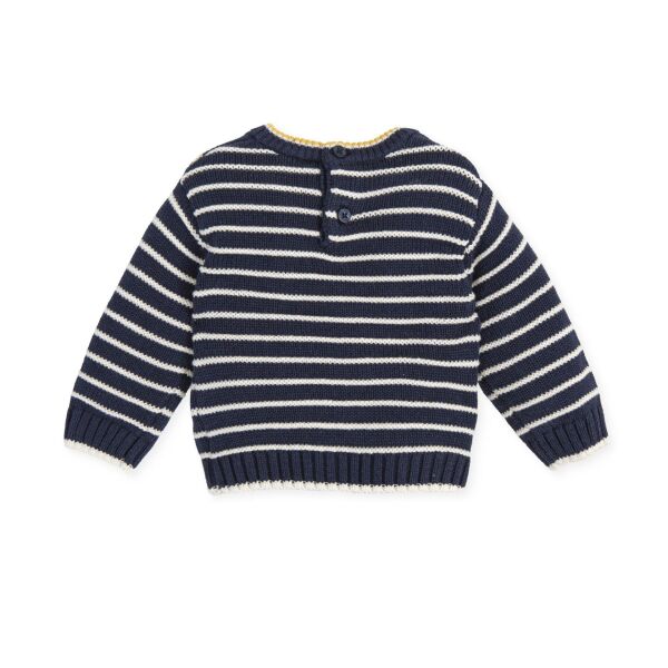 Tutto Piccolo Kutup Ayı Aplikeli Çizgili Kazak