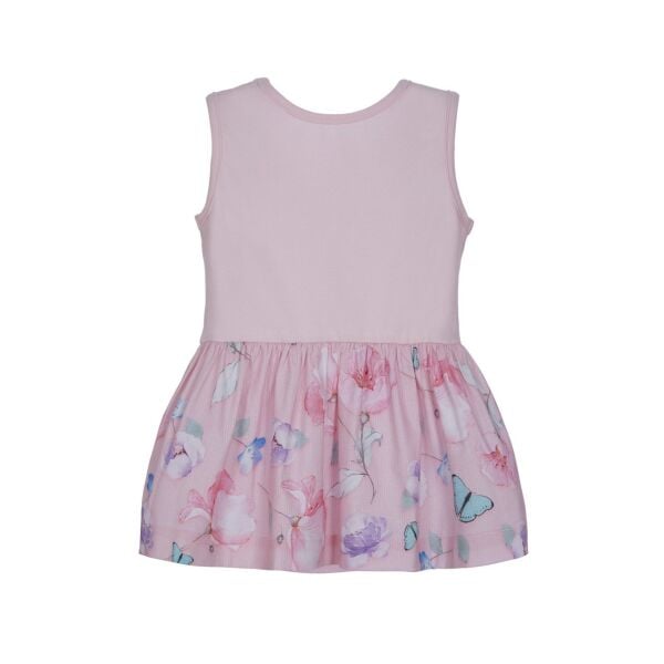 Fiyonk Detaylı Fırfırlı 2li Gömlek Elbise Set