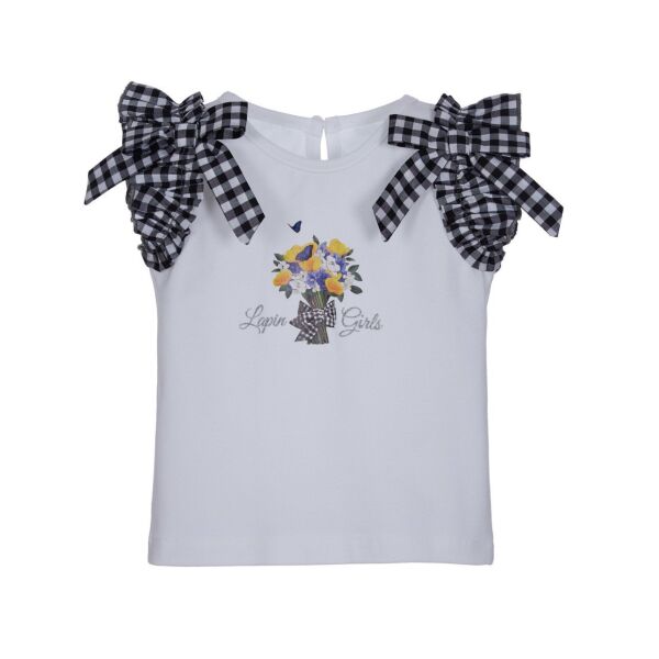 Ekoseli 2li Kız Çocuk T-shirt Etek Set