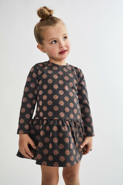 Canada House Puantiyeli Kız Çocuk Elbise