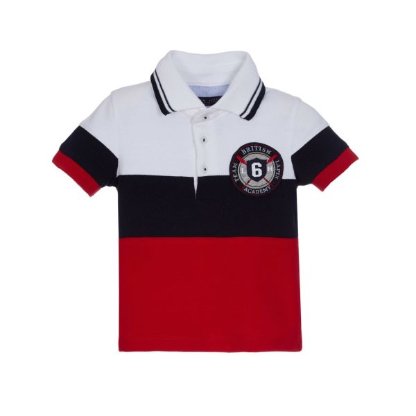 Arma Detaylı Erkek Çocuk Polo Yaka T-shirt