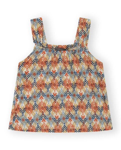 Canada House Etnik Desenli Kız Çocuk Bluz