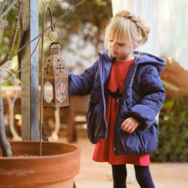 Tutto Piccolo Lacivert Kız Çocuk Mont