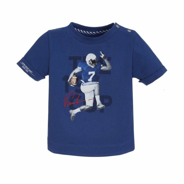 Sporcu Temalı Bisiklet Yaka Erkek Çocuk T-shirt