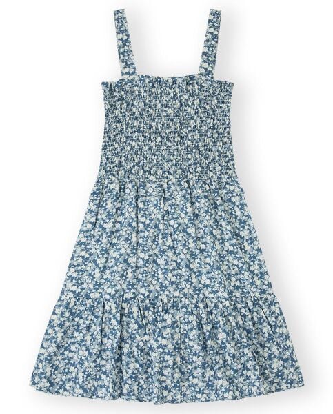 Canada House Çiçek Desenli Kız Çocuk Elbise