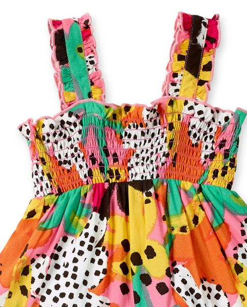 Tuc Tuc Kız Çocuk Askılı Elbise