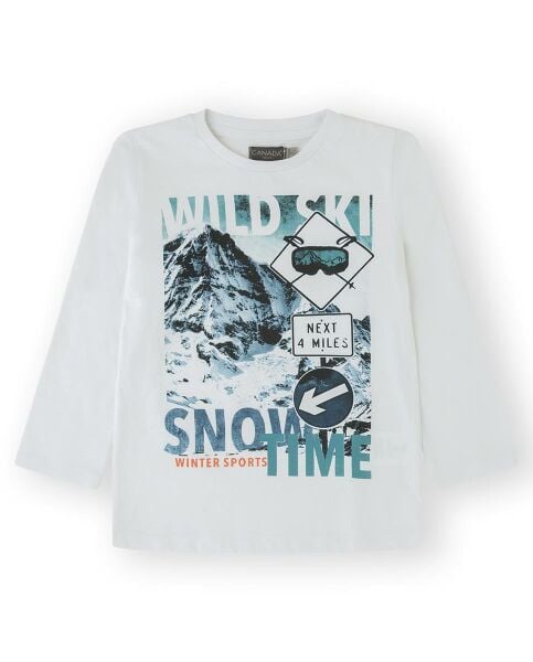 Canada House Kayak Temalı Erkek Çocuk T-shirt