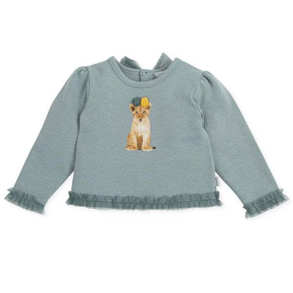 Tutto Piccolo Arkası Fiyonklu Kız Çocuk Sweatshirt