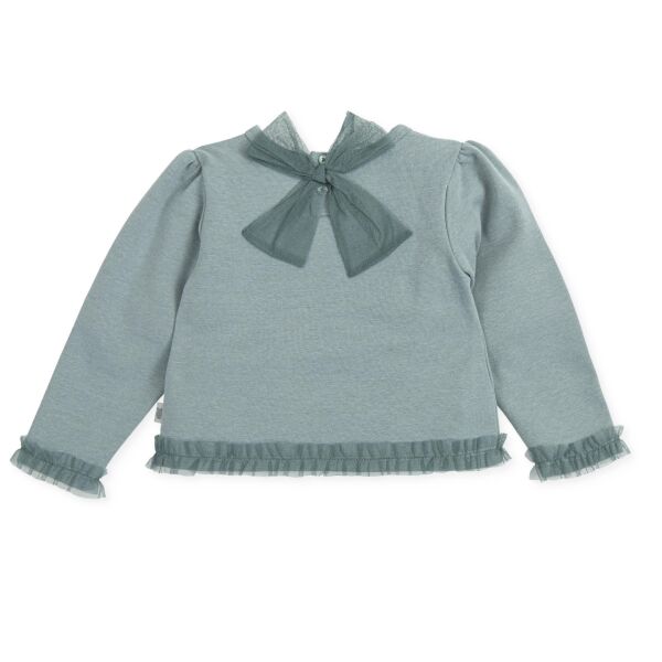 Tutto Piccolo Arkası Fiyonklu Kız Çocuk Sweatshirt