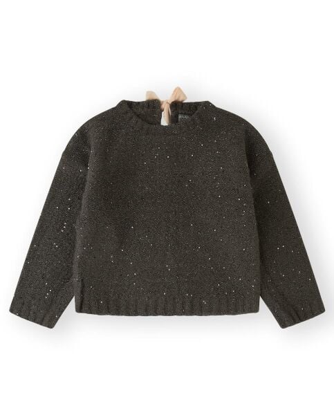 Canada House Parlak Pul Detaylı Kız Çocuk Kazak