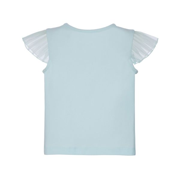 Tül Fırfır Detaylı Kız Çocuk T-shirt