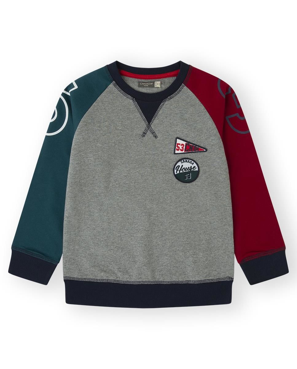 Canada House Colorblock Erkek Çocuk Sweatshirt
