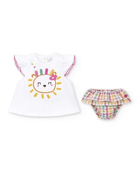 Tuc Tuc 2li Kız Bebek T-shirt Etek Set