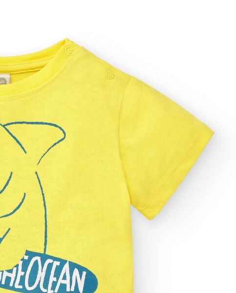 Tuc Tuc Sarı Bisiklet Yaka T-shirt