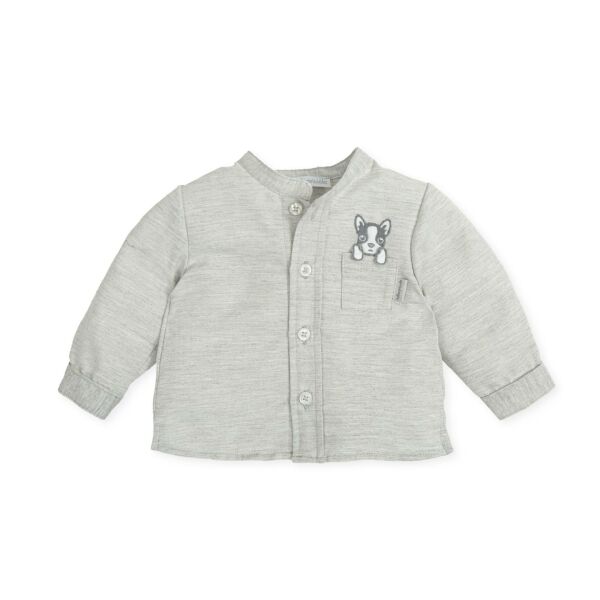 Tutto Piccolo Köpekli Cep Detaylı Gömlek