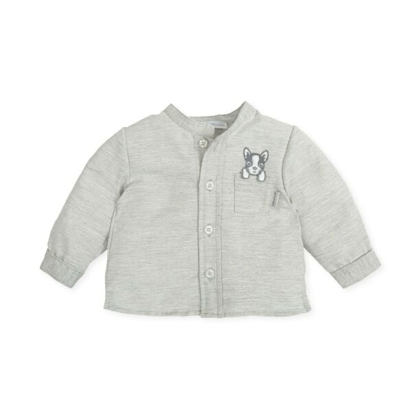 Tutto Piccolo Köpekli Cep Detaylı Gömlek