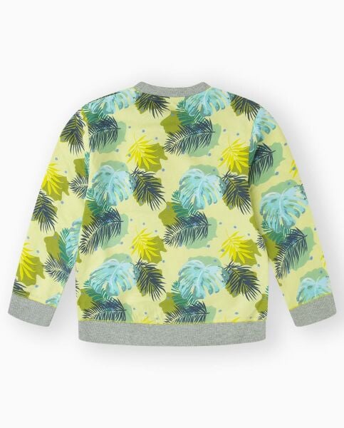 Canada House Tropik Desenli Erkek Çocuk Sweatshirt