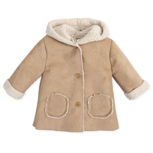 Tutto Piccolo Bej Kapüşonlu Kaban