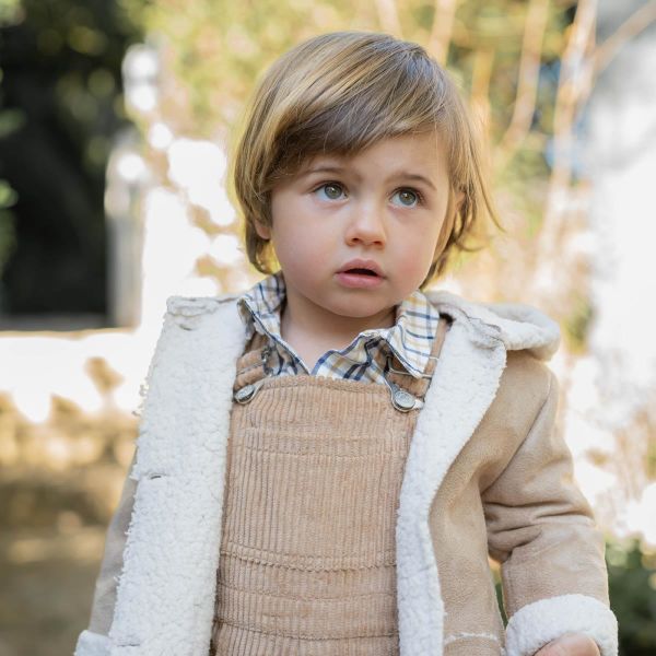 Tutto Piccolo Bej Kapüşonlu Kaban