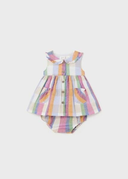 Mayoral Kız Bebek Elbise - Bloomer Set