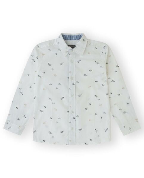 Canada House Uçak Desenli Erkek Çocuk Gömlek