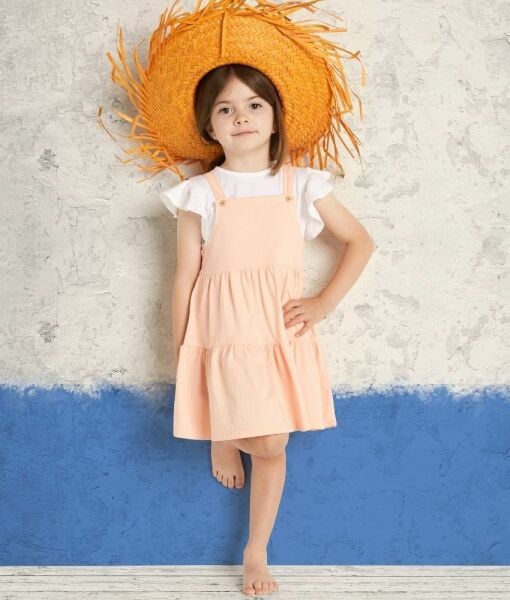 2li Kız Çocuk T-shirt Elbise Set
