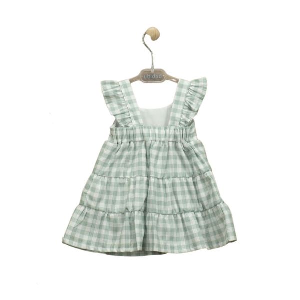 Pötikareli Fırfırlı Kız Çocuk Elbise