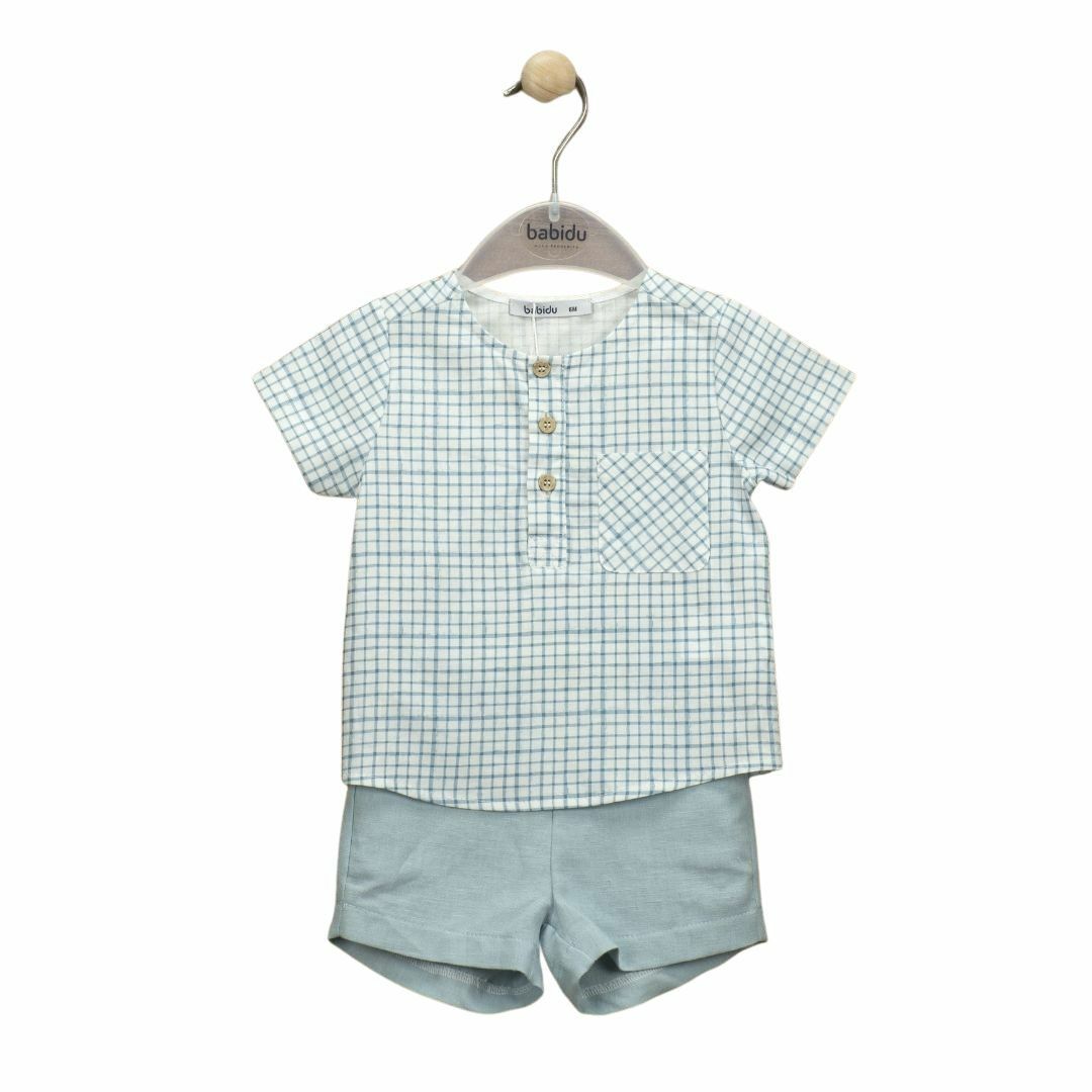 Keten Erkek Çocuk 2li Bluz- Şort Set