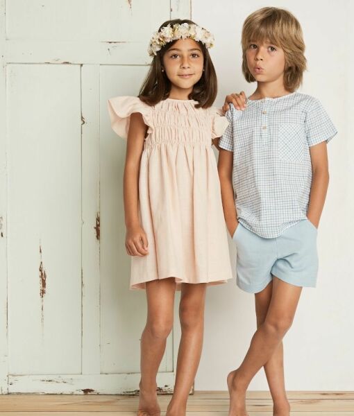 Keten Erkek Çocuk 2li Bluz- Şort Set