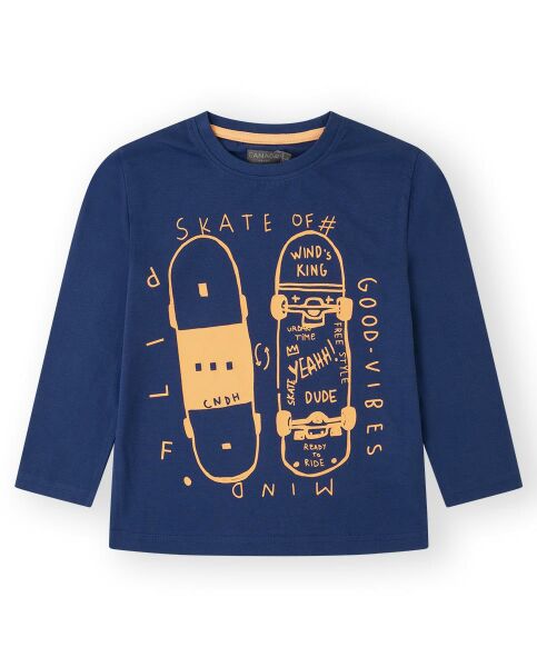 Canada House Kaykay Baskılı Erkek Çocuk T-shirt