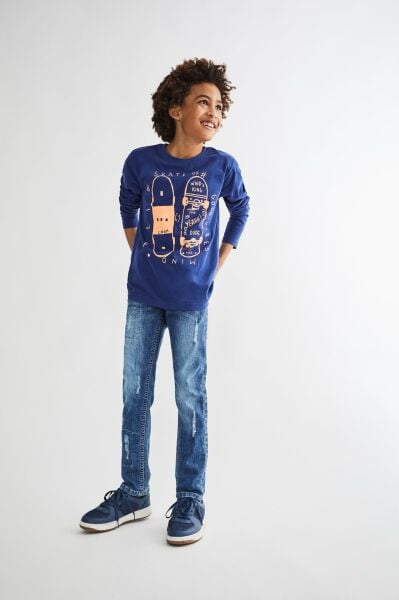 Canada House Kaykay Baskılı Erkek Çocuk T-shirt