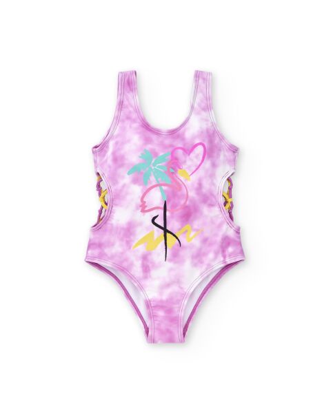 Tuc Tuc Pembe Kız Çocuk Mayo