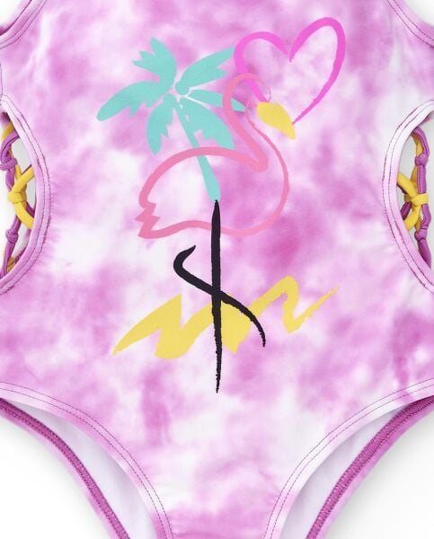 Tuc Tuc Pembe Kız Çocuk Mayo