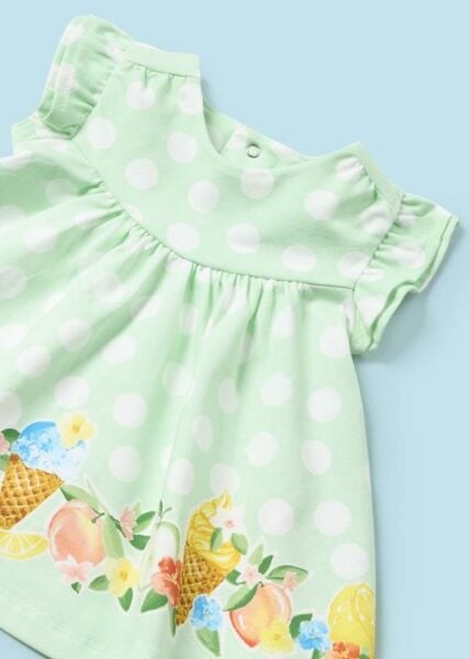 Mayoral Puantiyeli Kız Bebek Elbise