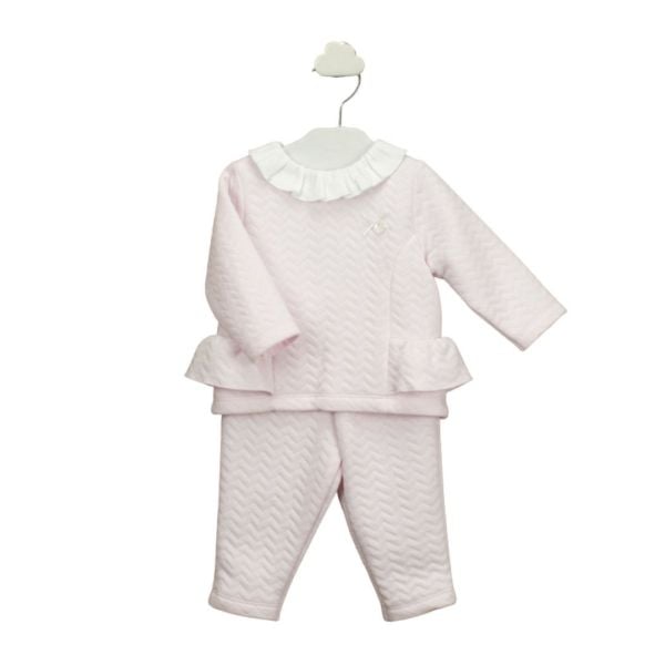 2li Fırfırlı Bluz Pantolon Set