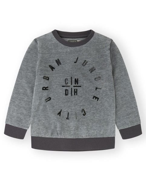 Canada House Yazı Detaylı Erkek Çocuk Sweatshirt