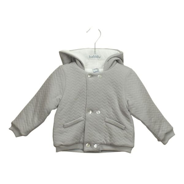 Kapüşonlu Gri Mont