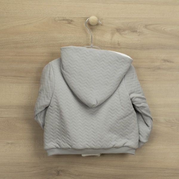 Kapüşonlu Gri Mont