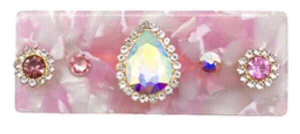 Bari Lynn Light Pink Jeweled Klips Toka