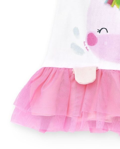 Tuc Tuc 2li Kız Bebek Elbise Bloomer Set