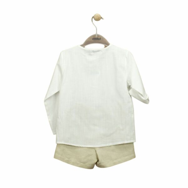 2li Keten Erkek Çocuk Gömlek - Şort Set