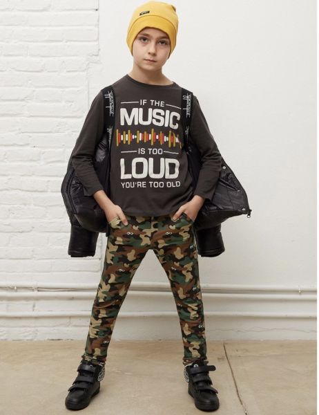 Sesli Müzik Temalı Erkek Çocuk T-shirt