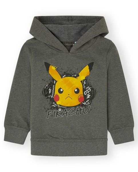 Canada House Pokemon Gri Erkek Çocuk Sweatshirt