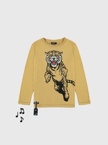 Sesli Kaplan Temalı Erkek Çocuk T-shirt