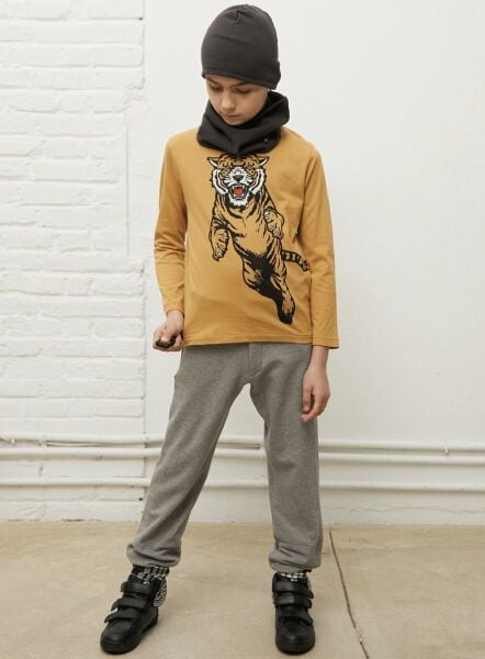 Sesli Kaplan Temalı Erkek Çocuk T-shirt