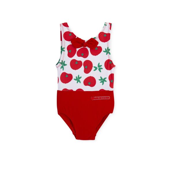 Sırt Dekolteli Kırmızı Mayo