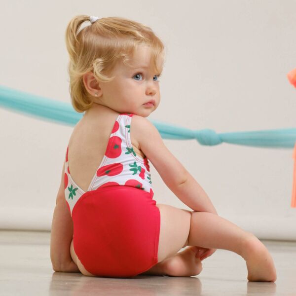 Sırt Dekolteli Kırmızı Mayo