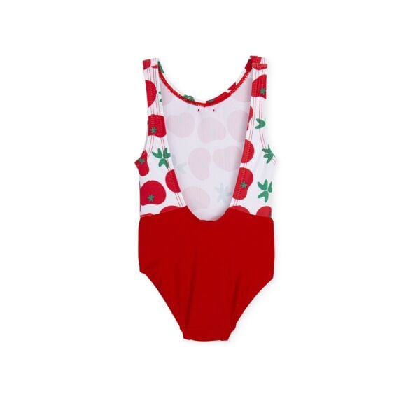 Sırt Dekolteli Kırmızı Mayo