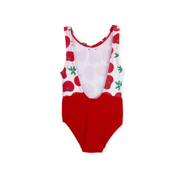 Sırt Dekolteli Kırmızı Mayo